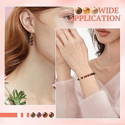 240шт 8 цвета деревянные бусины&nbsp;WOOD-YW0001-89