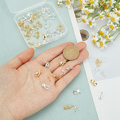 40шт 2 цвета латунные клипсы для серег&nbsp;KK-PH0010-11