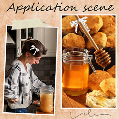 Полиэстеровые ленты с принтом пчел&nbsp;SRIB-WH20020-018B