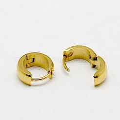 Персонализированные серьги-кольца унисекс из нержавеющей стали 304&nbsp;EJEW-G120-38C