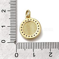 Латунные микропаве прозрачные подвески с фианитом&nbsp;ZIRC-I070-073G