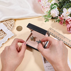 Пластиковые подарочные коробки для запонок в форме книги&nbsp;CON-WH0089-189