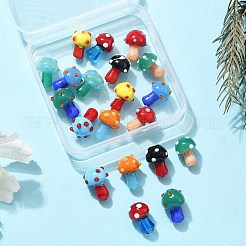 20шт 10 цвета бусины лэмпворк ручной работы&nbsp;LAMP-FP0001-07