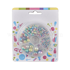 Радуга abs пластиковые жемчужные бусы&nbsp;OACR-YW0001-03G