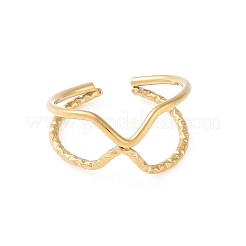 Ионное покрытие (ip) 304 нержавеющая сталь открытые манжетные кольца&nbsp;RJEW-S418-02G