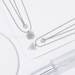 Ожерелья из нержавеющей стали 304&nbsp;NJEW-UN0001-30P