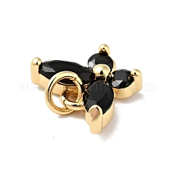 Стойки обшивки латунь микро проложить кубическую прелесть диоксида циркония&nbsp;ZIRC-I059-14G