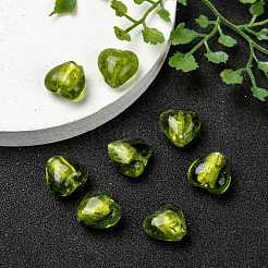 Стеклянные бусины&nbsp;FOIL-R050-12x8mm-7