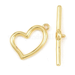 Застежки-кнопки в форме сердца из латуни&nbsp;KK-G548-43G-01