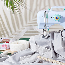 Химическое волокно импортное рыбья кость завернутый край&nbsp;DIY-WH0010-54B