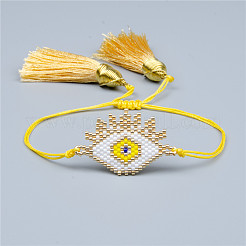 Браслеты из стеклянных бусин в стиле бохо от сглаза&nbsp;AD1534-5