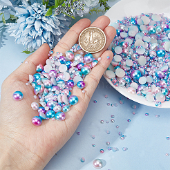 86 г 14 вида искусственных жемчужных акриловых кабошонов&nbsp;OACR-OC0002-05