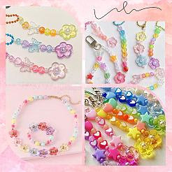 400 шт. Прозрачные акриловые бусины&nbsp;MACR-SP0001-20