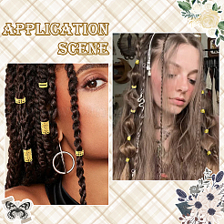 200 шт. 5 стиля железные дреды бусины украшение для волос&nbsp;OHAR-SC0001-13