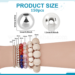 300 шт. латунные распорные бусины для покрытия стойки&nbsp;KK-PH0012-43C-S