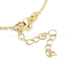 Ожерелья с подвесками из латуни с прозрачным кубическим цирконием&nbsp;LS-NJEW-Z035-04A-G