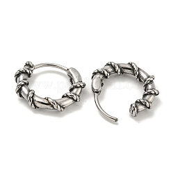 Серьги-кольца из хирургической нержавеющей стали 316&nbsp;EJEW-D096-19F-AS