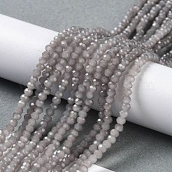 Запекание расписных стеклянных бусин с имитацией нефрита&nbsp;DGLA-A034-J2MM-A43