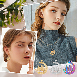 24 шт. подвески из нержавеющей стали 304 двух цветов&nbsp;STAS-DC0013-13