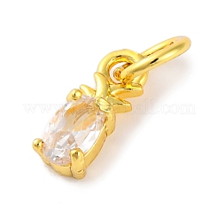 Стойки обшивки латунь микро проложить кубическую прелесть диоксида циркония&nbsp;KK-F881-03G-04