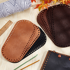 8 шт. 4-х цветная овальная фетровая ткань&nbsp;DIY-PH0009-23