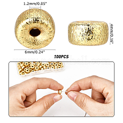 100 шт. Латунные бусины&nbsp;KK-FH0002-07