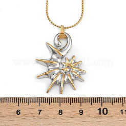 Ожерелья с подвеской в форме раковины из нержавеющей стали 304 для женщин и мужчин&nbsp;LS-NJEW-H077-01GP