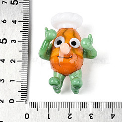 Декоративные элементы ручной работы из стекла в виде мультяшного шеф-повара.&nbsp;LAMP-T025-12C