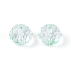 Выпечка расписные прозрачные стеклянные бусины&nbsp;GLAA-N011-10mm-07