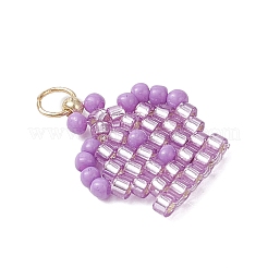 Подвески-короны из стеклянных бусинок&nbsp;PALLOY-MZ00980