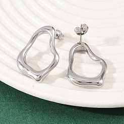 Серьги-гвоздики из нержавеющей стали 304&nbsp;EJEW-G457-01P