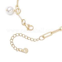 Браслеты с подвесками из натуральных пресноводных ракушек и эмалевой сплав&nbsp;BJEW-JB12214-03