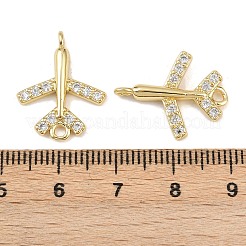 Подвески-соединители из латуни с кубическим цирконием&nbsp;KK-L251-12G