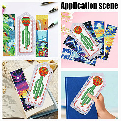 Закладки из хлопковой ткани аида для вышивки крестом&nbsp;AJEW-WH0314-795