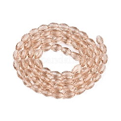 Прозрачные стеклянные бусины&nbsp;EGLA-A037-T6x8mm-D04