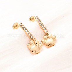 Серьги-гвоздики из нержавеющей стали 304&nbsp;EJEW-C148-02G