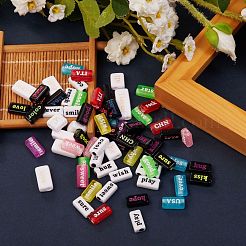 200 г 4 стиля прозрачные акриловые бусины&nbsp;MACR-SZ0001-16