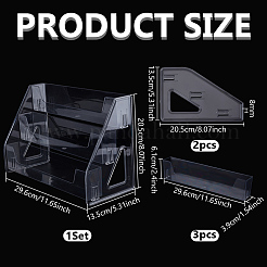 Одноуровневые акриловые подставки для косметических украшений&nbsp;ODIS-WH0043-217C