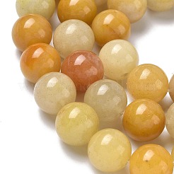 Природный Топаз нефрита бисер нитей&nbsp;G-F818-A02-14mm-02