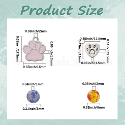 Наборы для самостоятельного изготовления браслетов из круглых бусин из натуральных и синтетических драгоценных камней&nbsp;DIY-SC0030-80