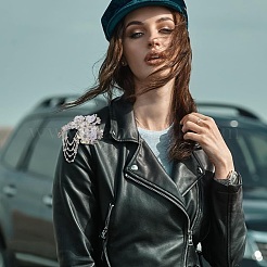 2 шт. цветок из полиэстера с литой проволокой из стекла с пластиковыми аксессуарами для украшения&nbsp;DIY-FG0006-69B