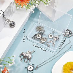 9 шт. 9 стильных литого сплава защелкивающиеся большие подвески&nbsp;FIND-GF0004-30