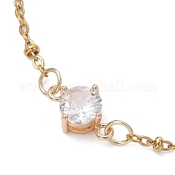 Браслеты из нержавеющей стали 304 со стеклянными звеньями&nbsp;BJEW-JB13489