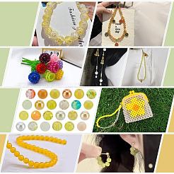 24 цветной искусственный жемчуг и кракле&nbsp;GLAA-PH0002-89A