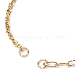 4 шт. 4 варианта браслета из смешанных цепочек из нержавеющей стали 304&nbsp;AJEW-JB01559