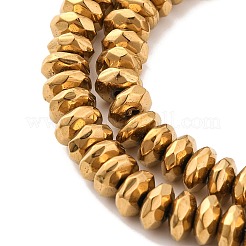 Гальванизировать немагнитных синтетический гематит бисер пряди&nbsp;X-G-J160-D-02