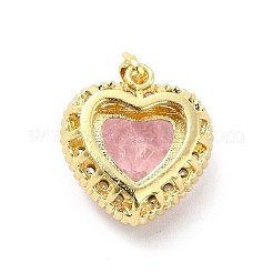 Латунные микропаве прозрачные подвески с фианитом KK-I695-001G-02