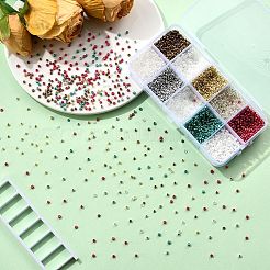 100 г 10-х цветных стеклянных бусин&nbsp;SEED-YW0002-89A