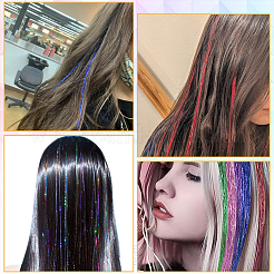 12шт 12 цвета лазерный парик из шерсти домашних животных&nbsp;OHAR-SP0001-05B