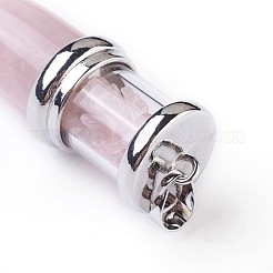 Натуральный розовый кварц большие остроконечные подвески&nbsp;G-F639-08G